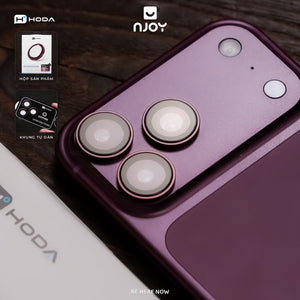 Vòng Bảo Vệ Camera Hoda Sapphire Độ Cứng 9 Mohs Khung Hợp Kim Titan Cho Điện Thoại iPhone 18 Pro Max