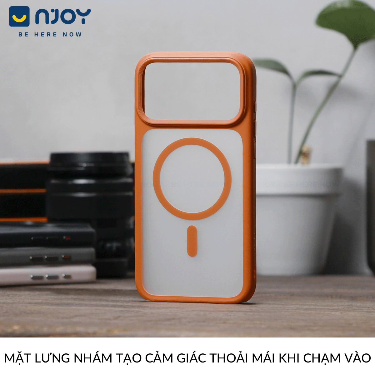 Ốp Hỗ Trợ Sạc Không Dây Likgus Lưng Nhám Chống Bẩn Cho iPhone 17 Pro Max 16 Pro Max 15 14 13 Njoyshop