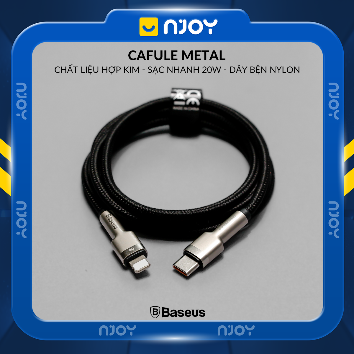 Cáp Sạc Nhanh Baseus Metal Serice Chân Cắm Type C Cho iPhone 14 Pro Max 13 12 11