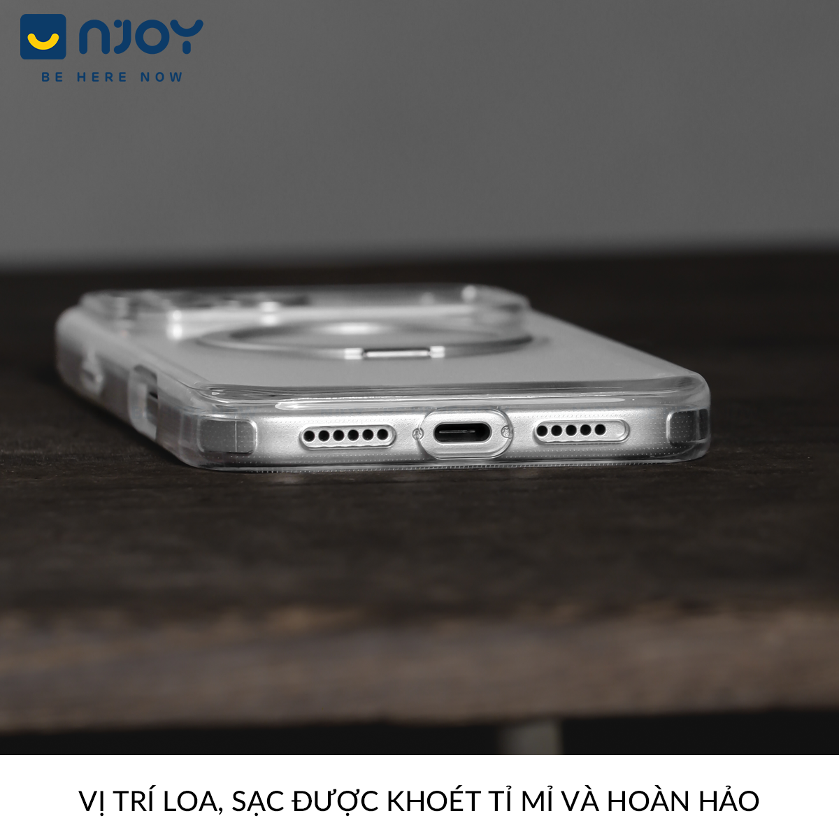 Ốp Magsafe Trong Suốt Giá Đỡ Xoay 360 Độ Cho iPhone 17 Pro Max 16 15 14 13 12
