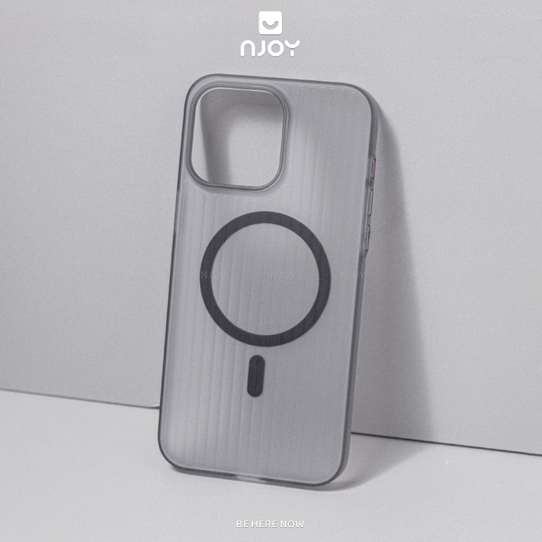 Ốp Magsafe Lưng Nhám Siêu Mỏng Sọc Vali Bảo Vệ Camera Cho iPhone 12 13 14 15 16 Pro Max