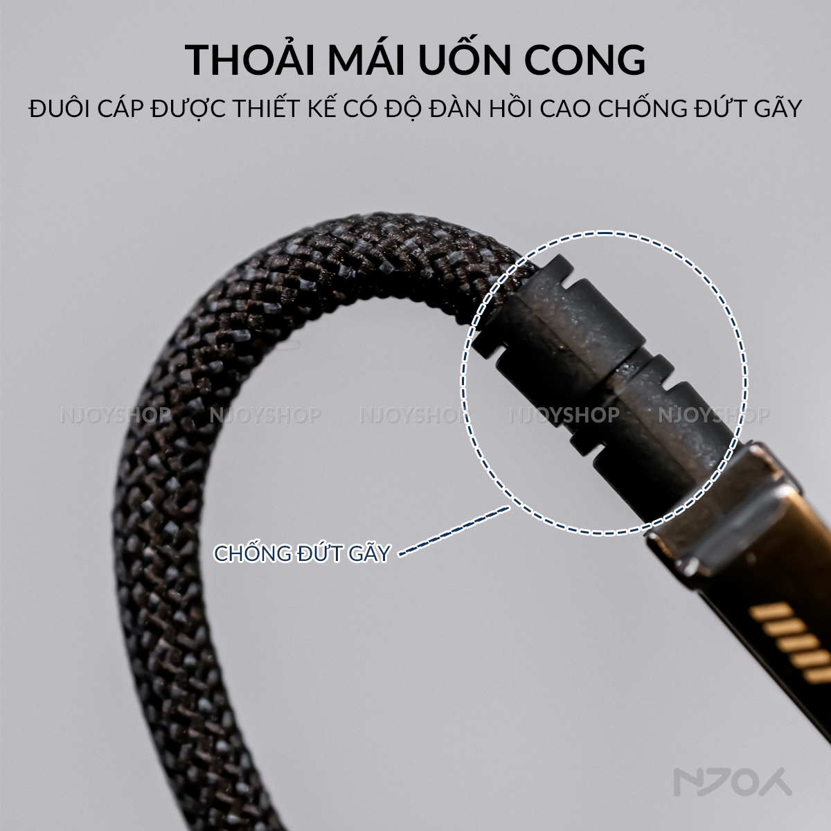 Cáp Sạc Nhanh Baseus 20W Có Đèn Led Dây Bện Chống Đứt Gãy Dài 1m 2m Cho iPhone 11 12 13 14 Pro Max