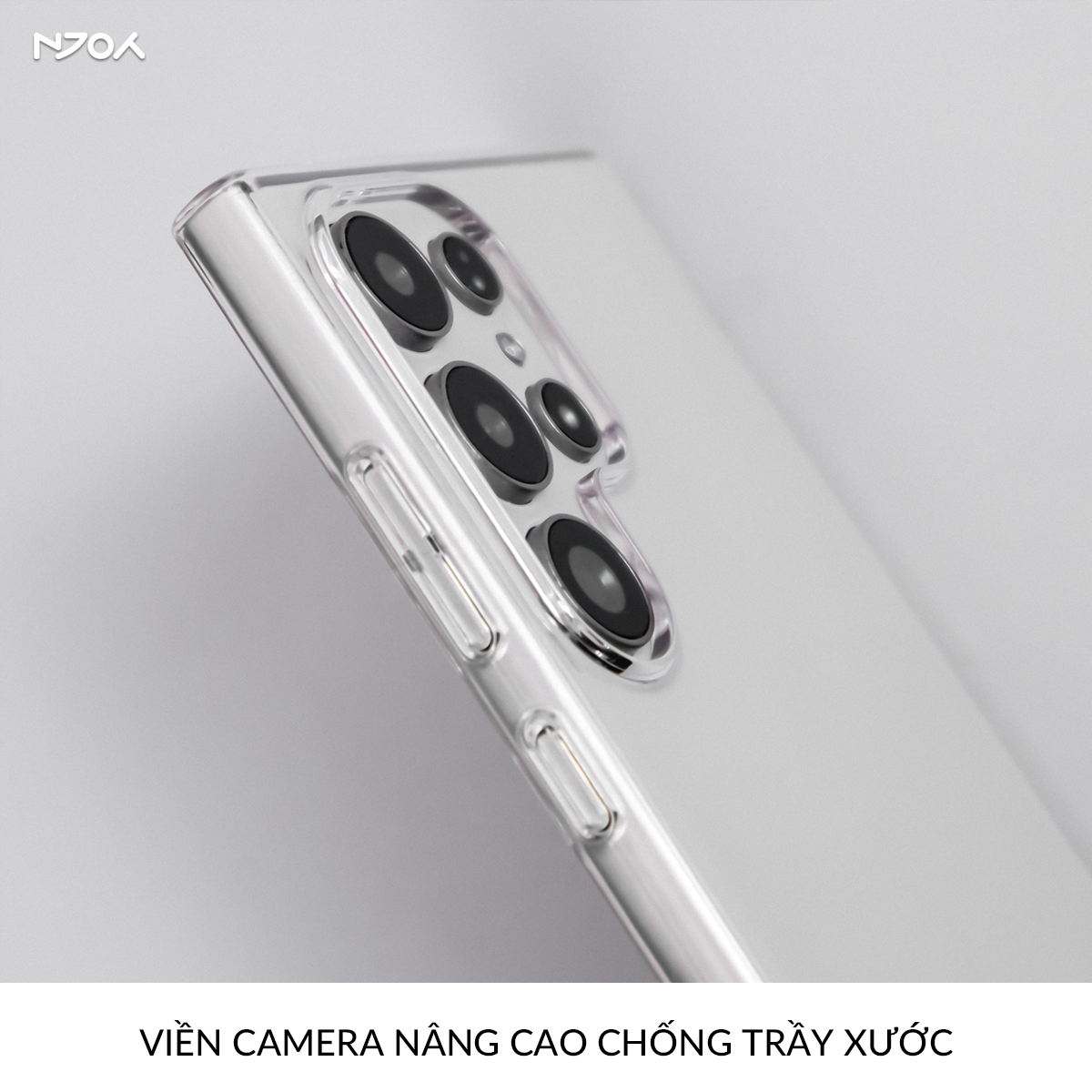 Ốp Trong Suốt Siêu Mỏng Memumi Bảo Vệ Camera Chống Ố Vàng Cho Samsung S25 Ultra S24 S23