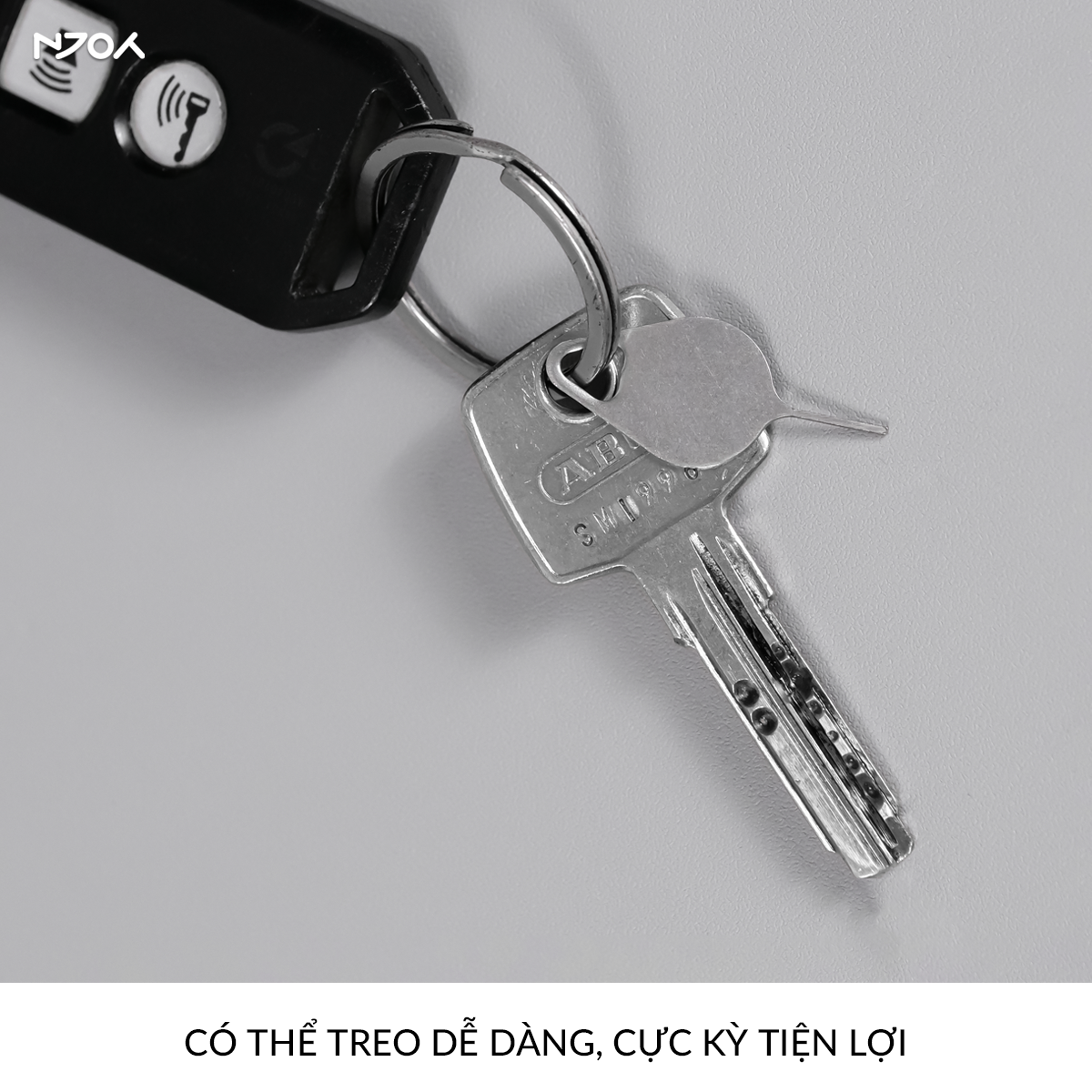 Que Chọc Sim Thép Không Gỉ Treo Móc Khóa Dành Cho Các Dòng Điện Thoại