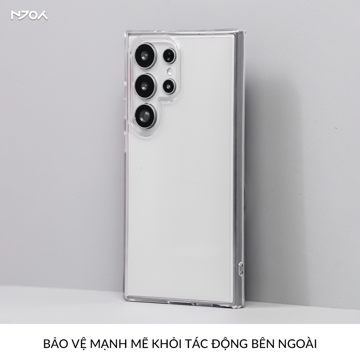 Ốp Lưng Trong Suốt Likgus Bảo Vệ Camera Viền Dẻo Lưng Cứng Cho Samsung S25 Ultra S24 Ultra
