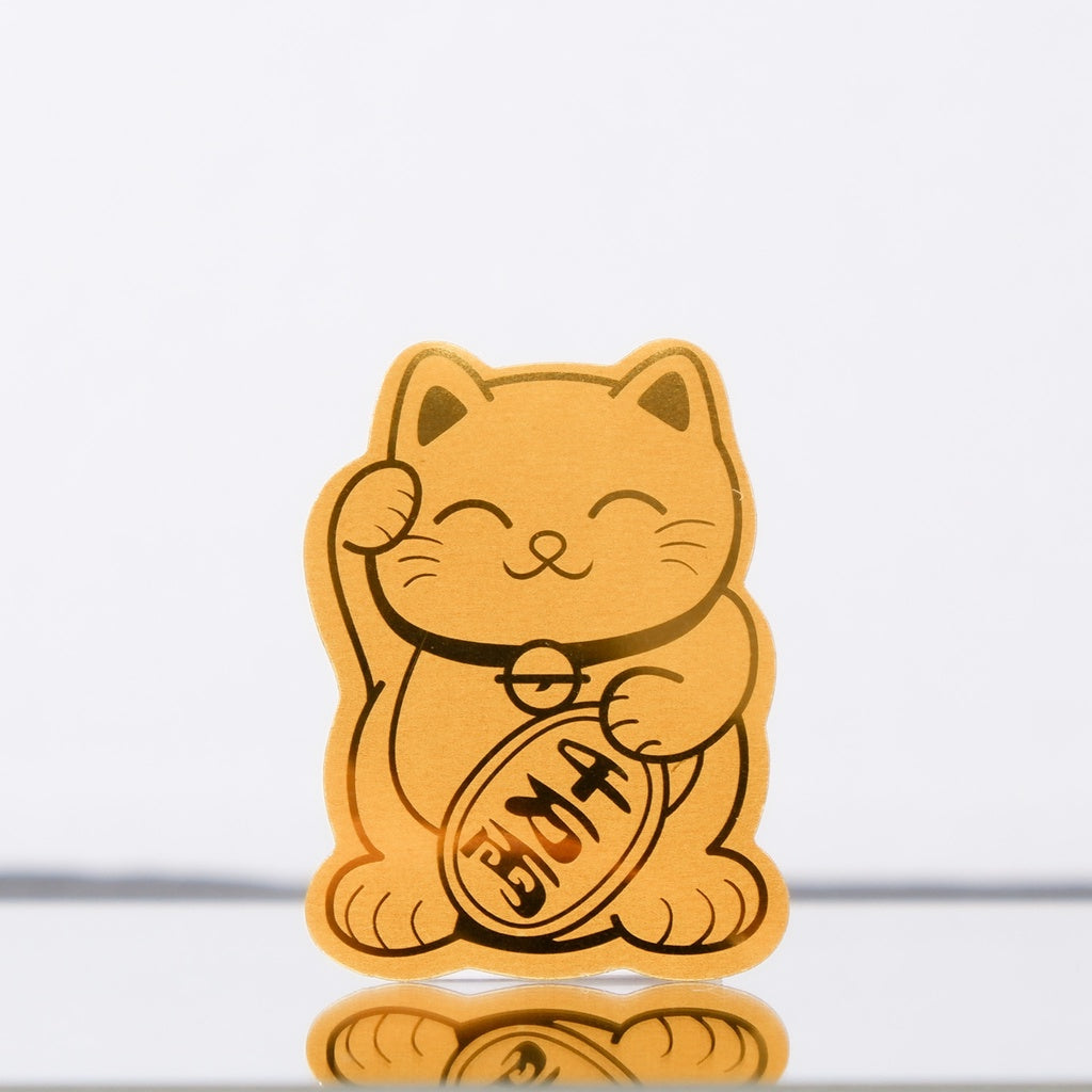 Miếng Dán Sticker Mèo Thần Tài Linh Vật May Mắn Thu Hút Tài Lộc Cho Ốp Lưng iPhone Njoyshop