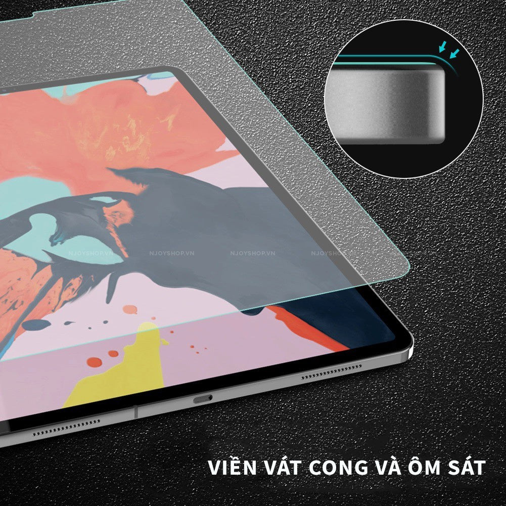 Kính Cường Lực Trong Suốt Không Viền Cho Máy Tính Bảng iPad Air 4 5 iPad Pro M1 M2 M4 iPad Mini