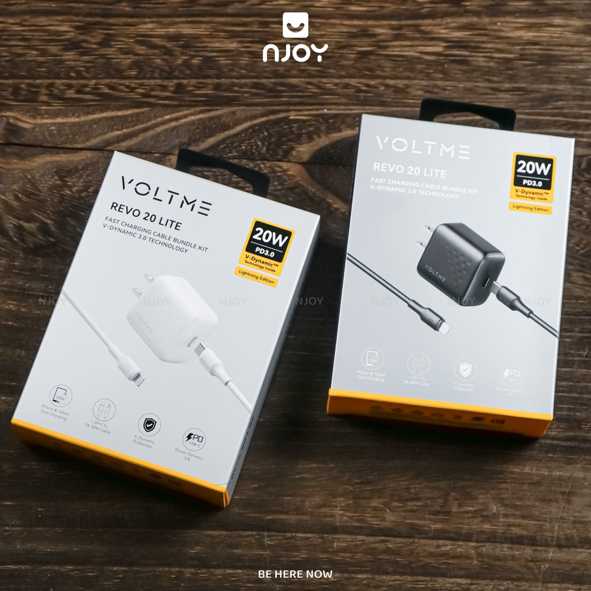 Bộ Cáp Sạc Voltme 20W GaN Hỗ Trợ Sạc Nhanh QC3.0 PD3.0 Cho Điện Thoại iPhone 14 Pro Max 13 12 11