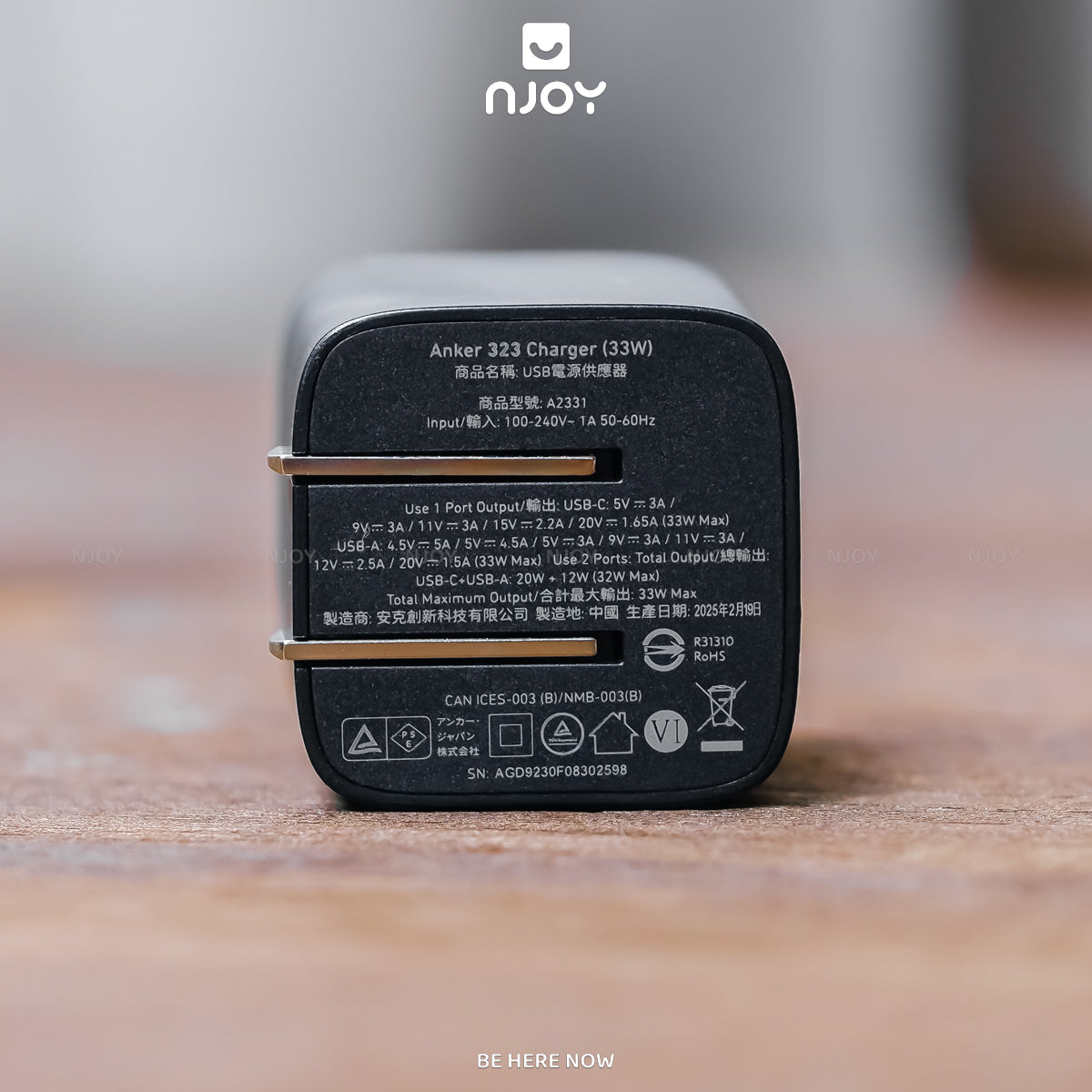 Củ Sạc Anker 2 Cổng Sạc Usb Type C Công Suất 33W Nhỏ Gọn Có Thể Gấp Gọn Cho iPhone iPad Airpods