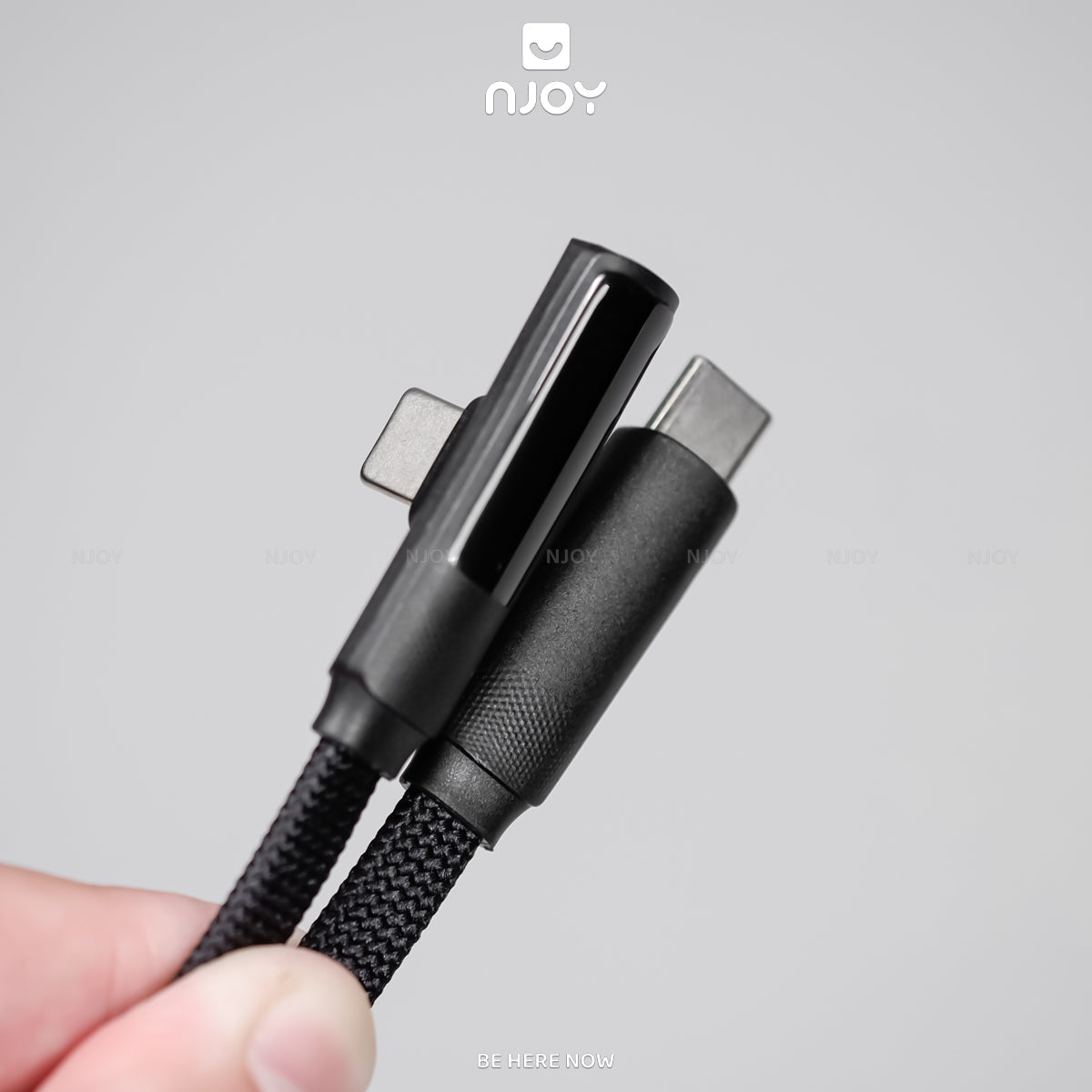 Cáp Sạc Nhanh Chữ L Type C To Type C Dạng Gập Đèn Led Hiển Thị Cho iPhone Macbook Laptop