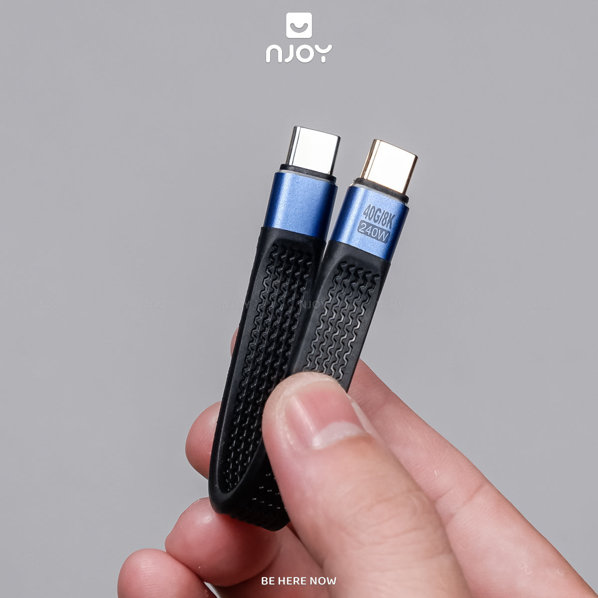 Cáp Ngắn C To C 240W Chip E-Mark 13cm Chuẩn USB 4.0 Hỗ Trợ Xuất Video 8K@60Hz Truyền Dữ Liệu 40Gbps