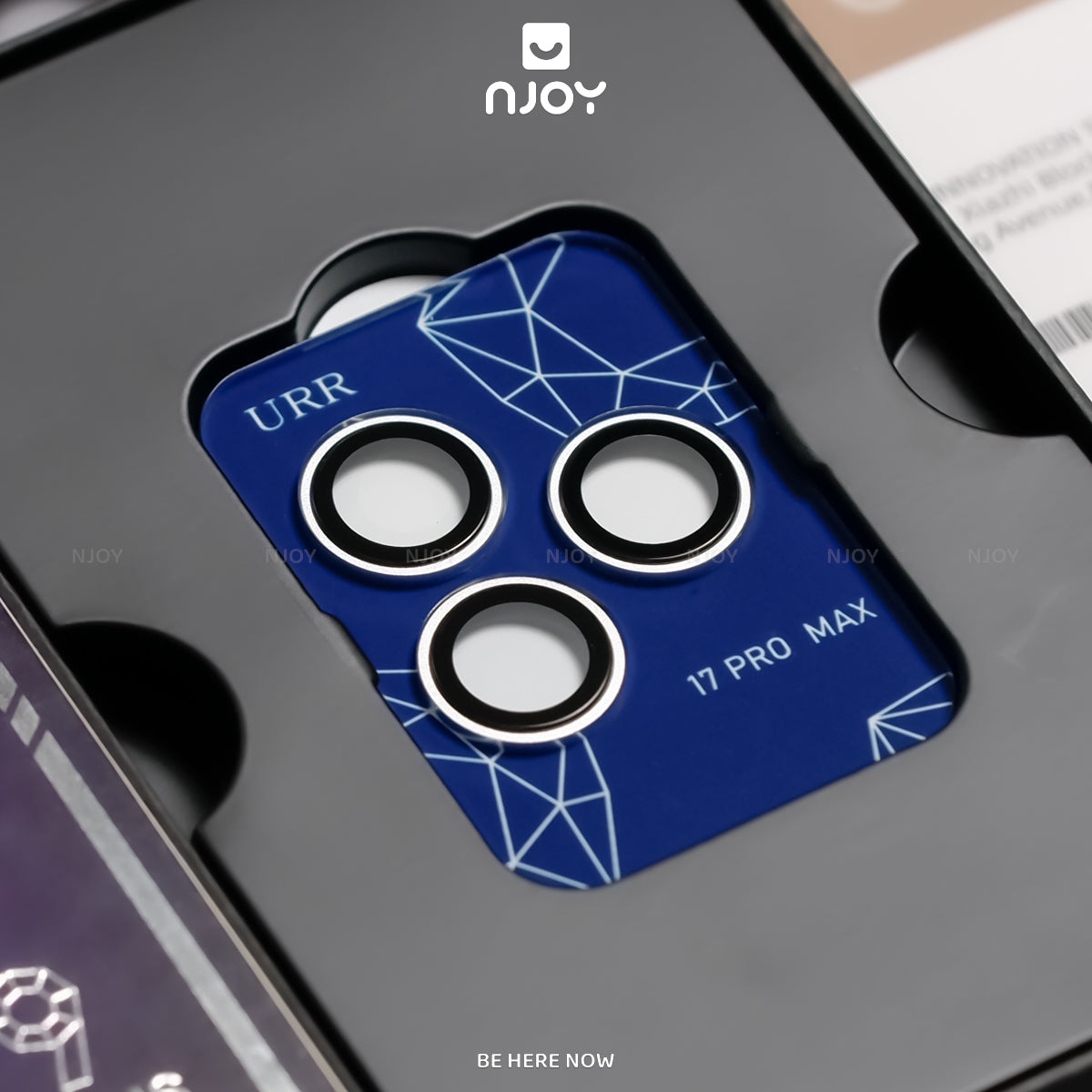 Cường Lực Camera URR Sapphire PVDSS 2 Tầng Cho iPhone 18 Pro Max 17 Pro Max 16 Pro Max 15 Pro Max 14 Pro Max 13 12