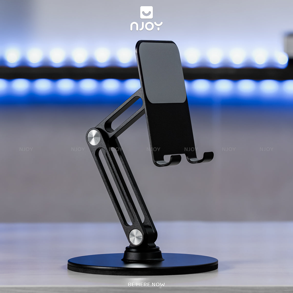 Giá Đỡ Điện Thoại Máy Tính Bảng Boneruy Để Bàn Xoay 360 Độ Điều Chỉnh Độ Cao Hợp Kim Nhôm Cao Cấp