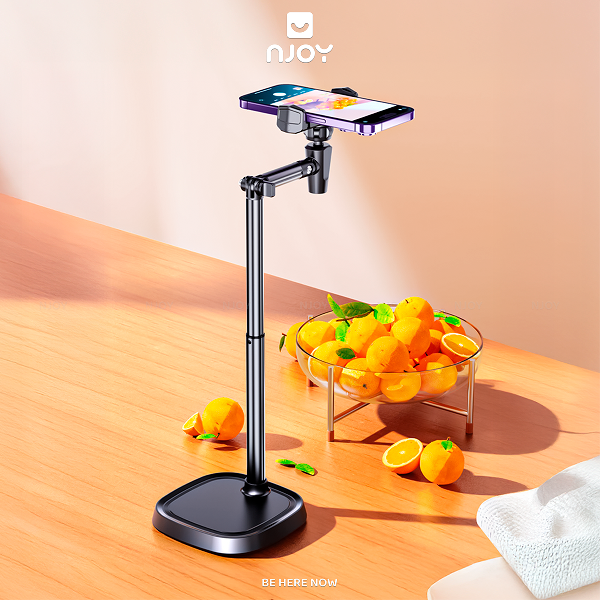 Giá Đỡ Điện Thoại Boneruy Để Bàn Xoay 360 Độ Điều Chỉnh Độ Cao Cho Livestearm Học Tập Quay Video