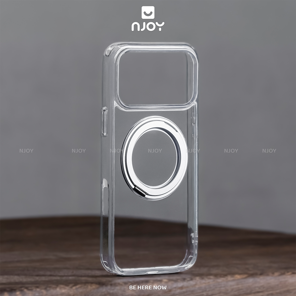 Ốp Magsafe Trong Suốt Giá Đỡ Xoay 360 Độ Cho iPhone 18 Pro Max 17 16 15 14 13 12