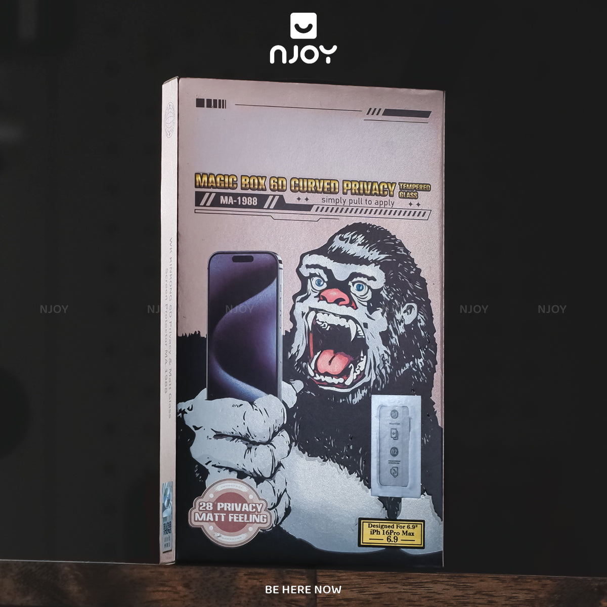 Kính Cường Lực Tự Dán Chống Trộm Chống Vân Tay Wekome 6D Cho Điện Thoại iPhone 18 Pro Max 17 16 15 14