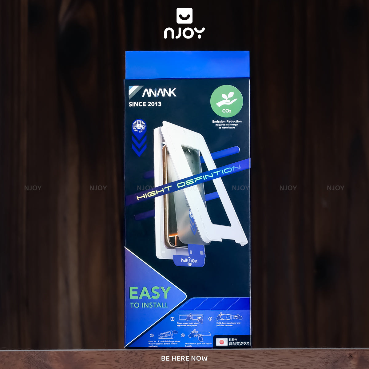 Kính Cường Lực Tự Dán Chống Trộm Anank 2.5D Cao Cấp Cho Điện Thoại iPhone 17 Pro Max 16 15 14 13