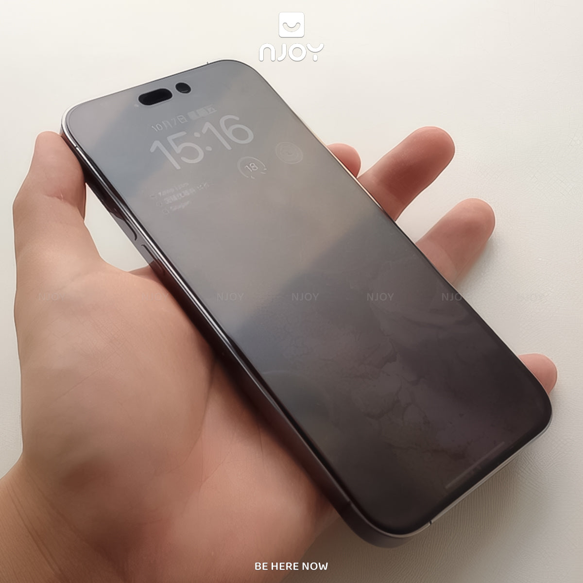 Kính Cường Lực Hoda 2.5D Chống Vân Tay Cao Cấp Khung Tự Dán Cho Điện Thoại iPhone 18 Pro Max 17 16 15