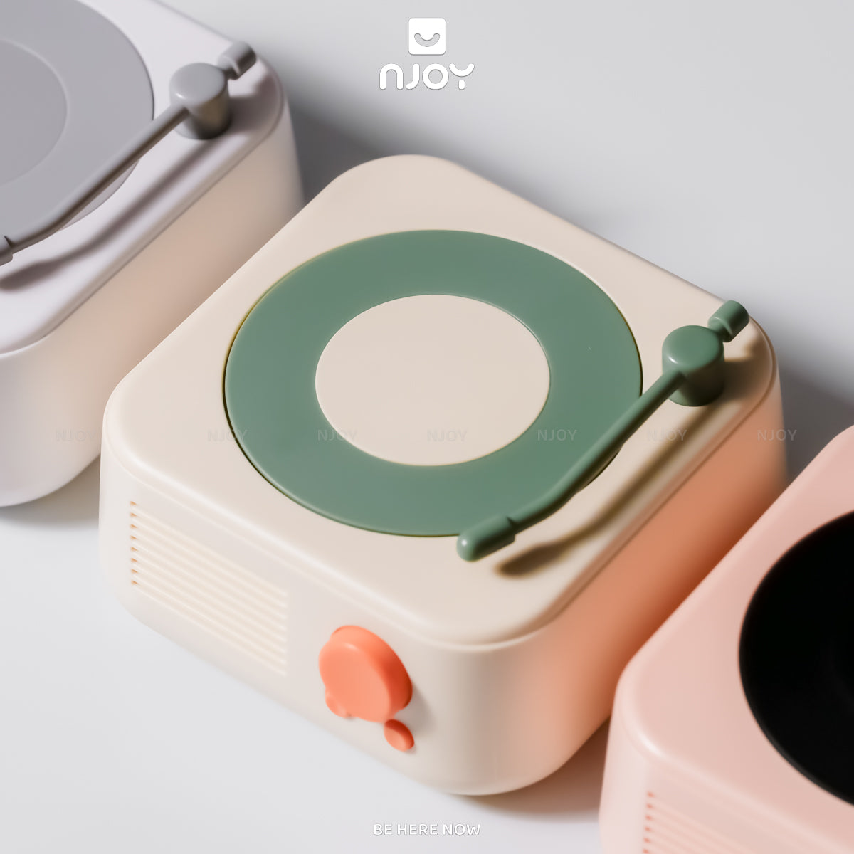 Loa Bluetooth Đĩa Than Xoay Nhỏ Gọn Trang Trí Bàn Làm Việc Quà Tặng Sinh Nhật Valentine