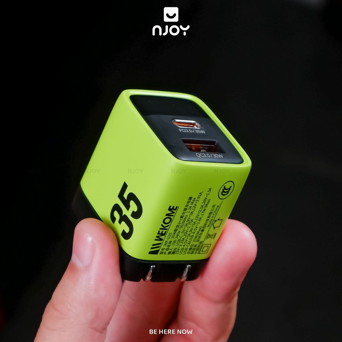 Củ Sạc Wekome 35W 2 Cổng Sạc Type C USB Sạc Nhanh QC3.0 PD3.0 FCP Cho Điện Thoại iPhone iPad Macbook