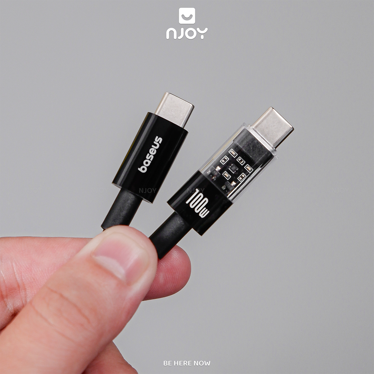 Cáp Sạc Nhanh Baseus Lucent 100W Trong Suốt Cho iPhone 17 Pro Max 16 15 iPad Laptop Airpods