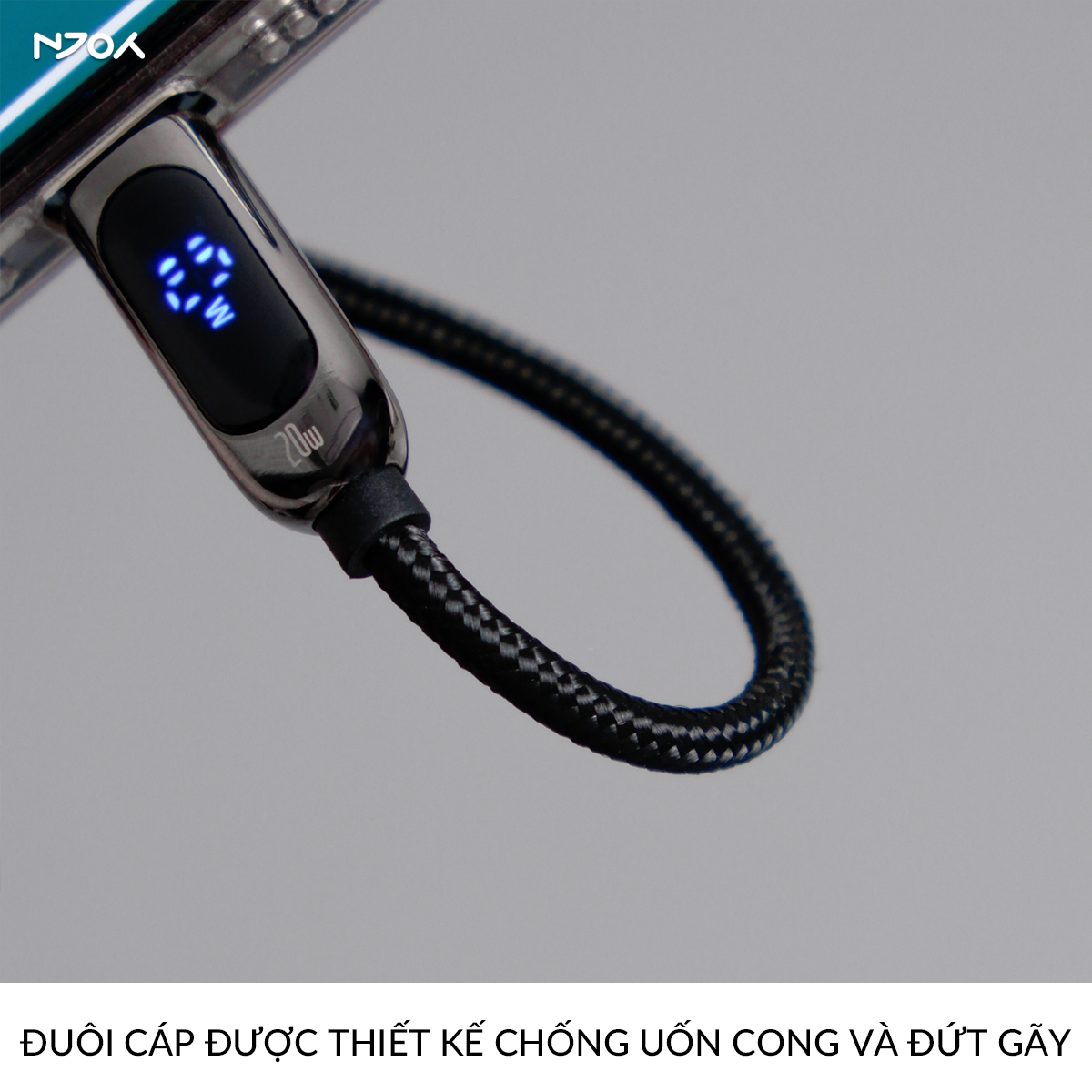 Cáp Sạc Nhanh 20W Baseus Có Màn Hình Led Type C to Lightning Cho iPhone