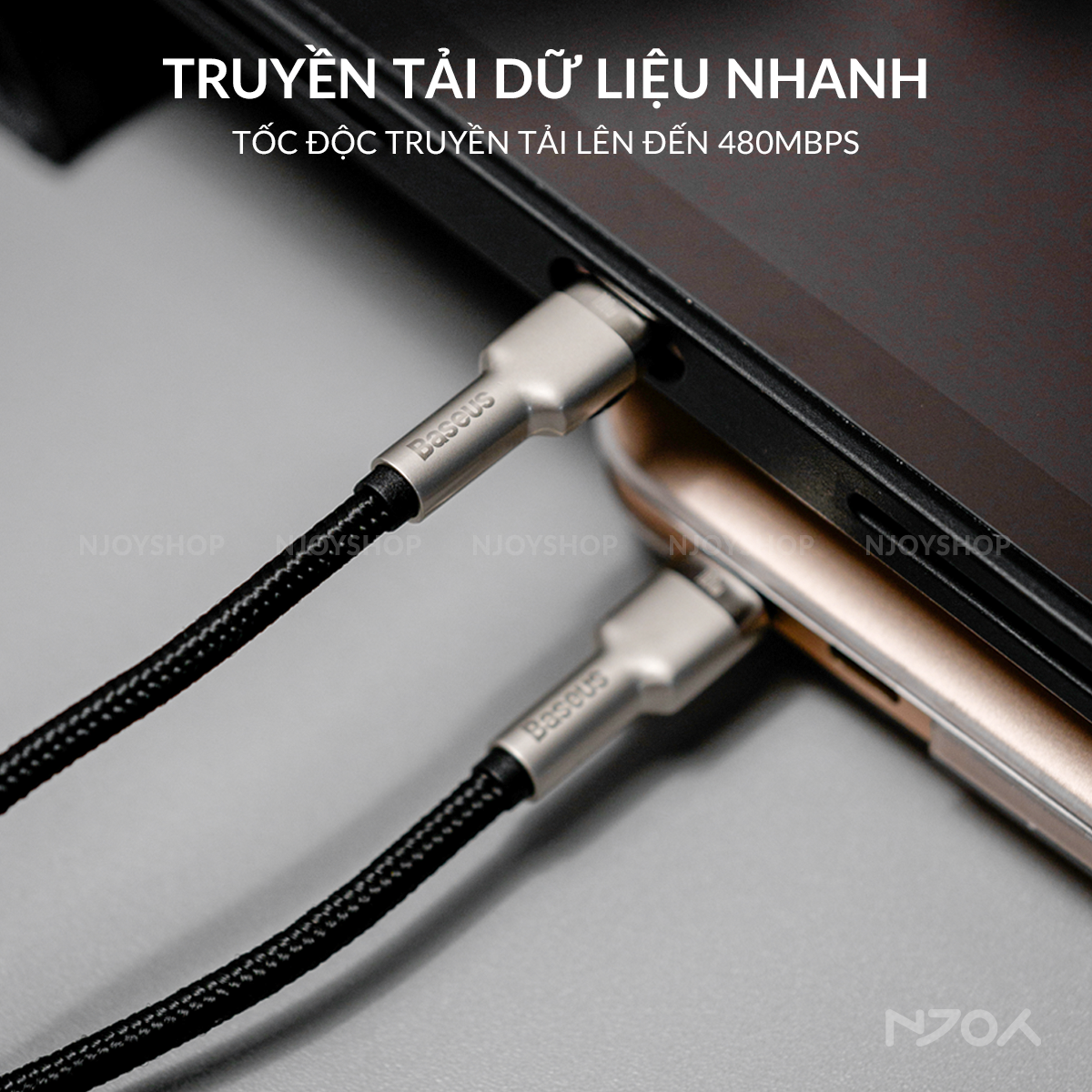 Cáp Sạc Nhanh Baseus 100W Chân Cắm Type C Độ Dài 1m 2m Cho Laptop Máy Tính Bảng