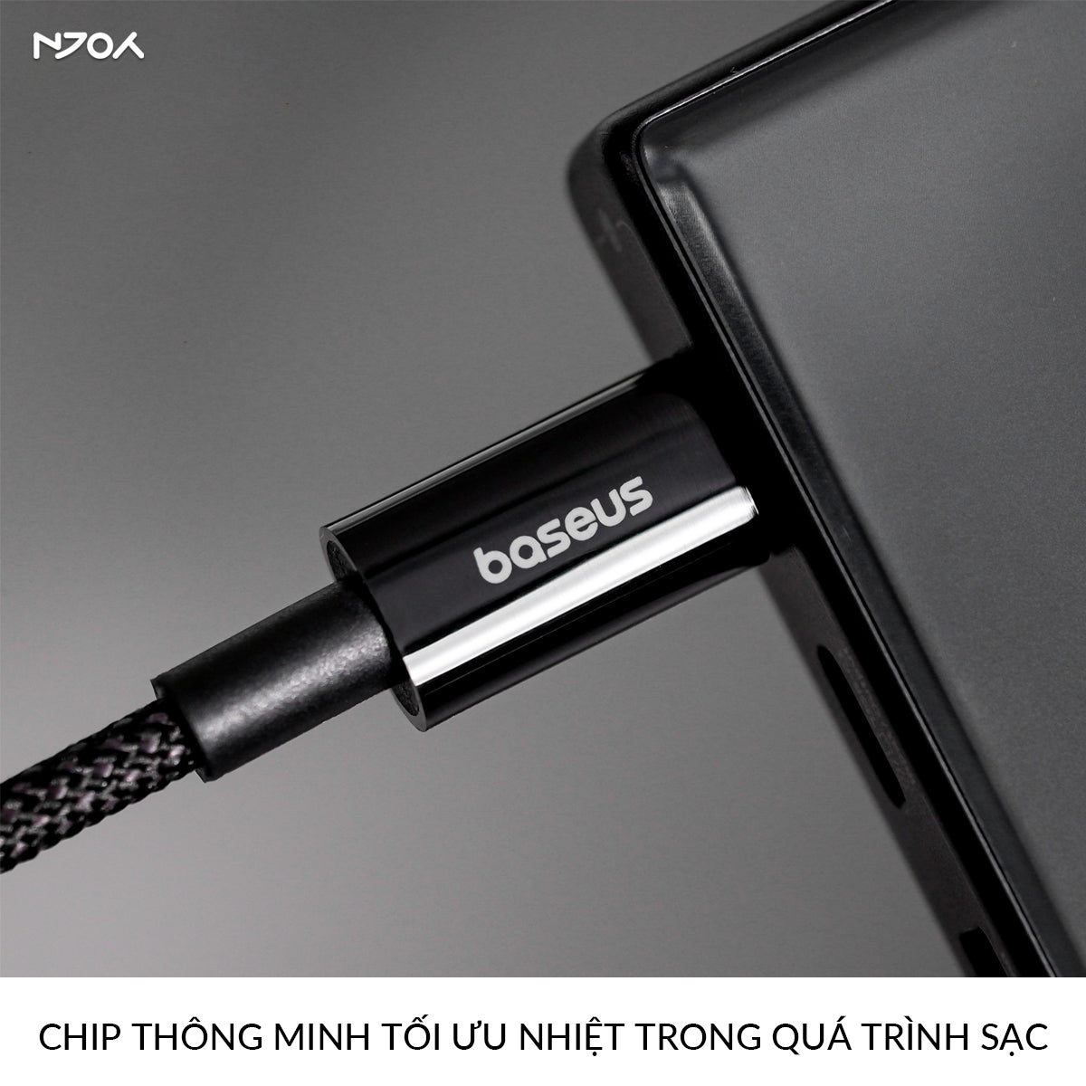 Cáp Sạc Nhanh Baseus PD 20W Trong Suốt Dây Dù Chống Đứt Cho iPhone 14 Pro Max 13 12 11