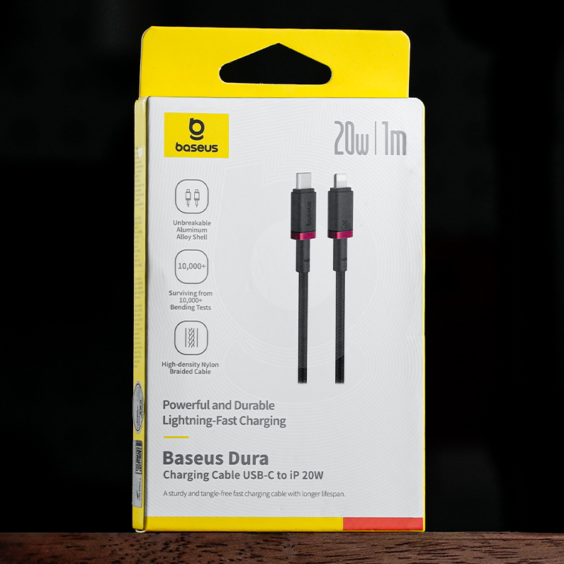 Cáp Sạc Nhanh Baseus Dura 100W Hợp Kim Nhôm Cao Cấp Cho Điện Thoại iPhone Macbook iPad