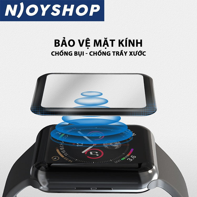 Cường Lực Viền Dẻo 3D Curved Cho Đồng Hồ Apple Watch 38mm 40mm 41mm 42mm 44mm 45mm Njoyshop