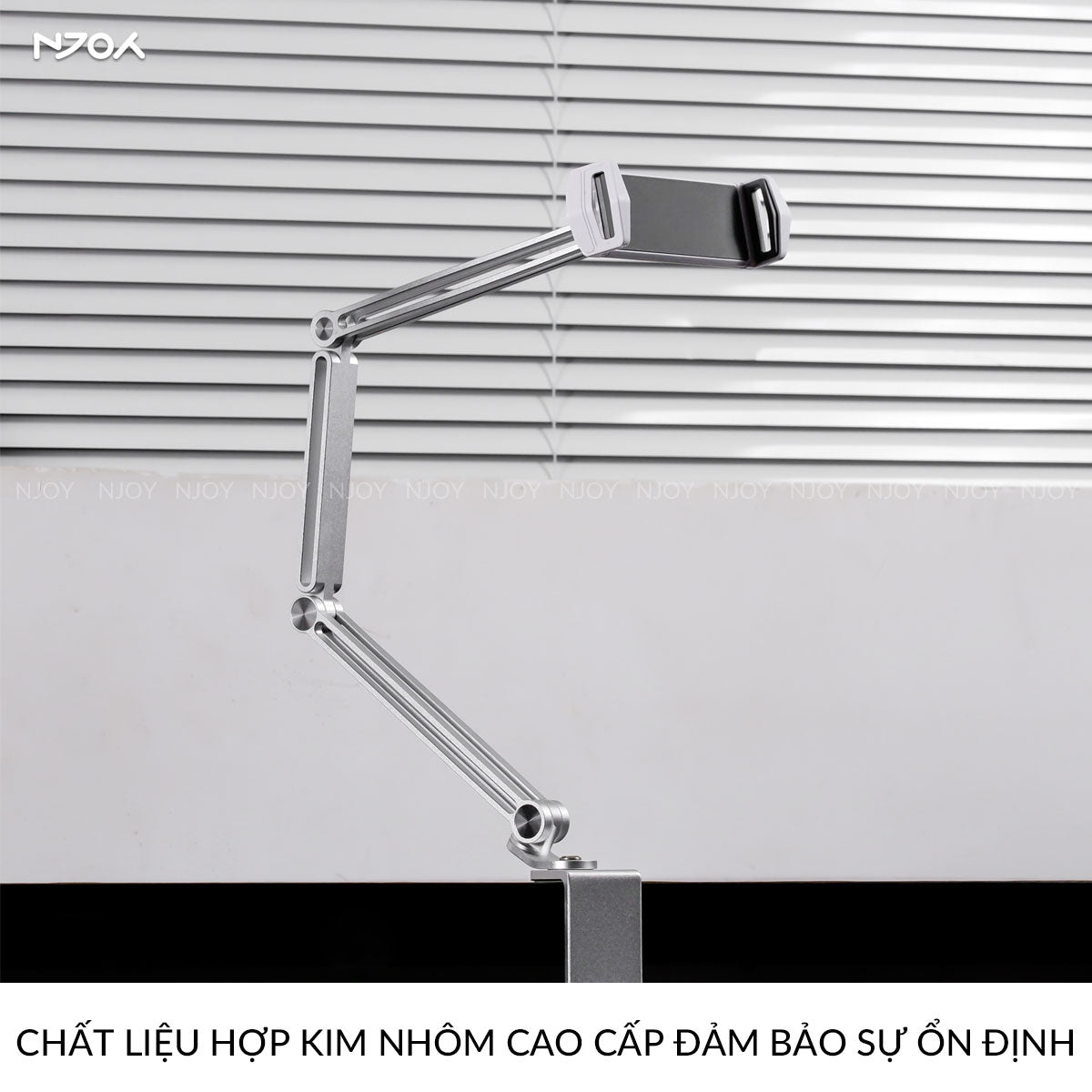 Giá Đỡ Máy Tính Bảng Boneruy P67 Hợp Kim Nhôm Cao Cấp Điều Chỉnh Độ Cao Xoay 360 Độ Đệm Chống Trượt