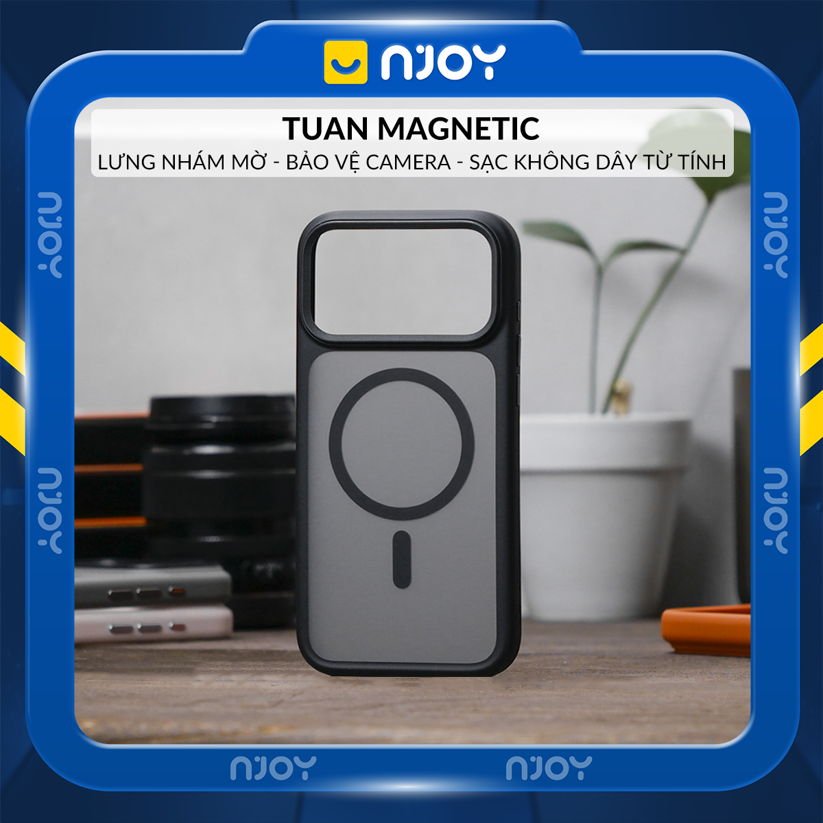Ốp Magsafe Lưng Nhám Likgus Bảo Vệ Camera Cho iPhone 17 Pro Max 16 15 14 13