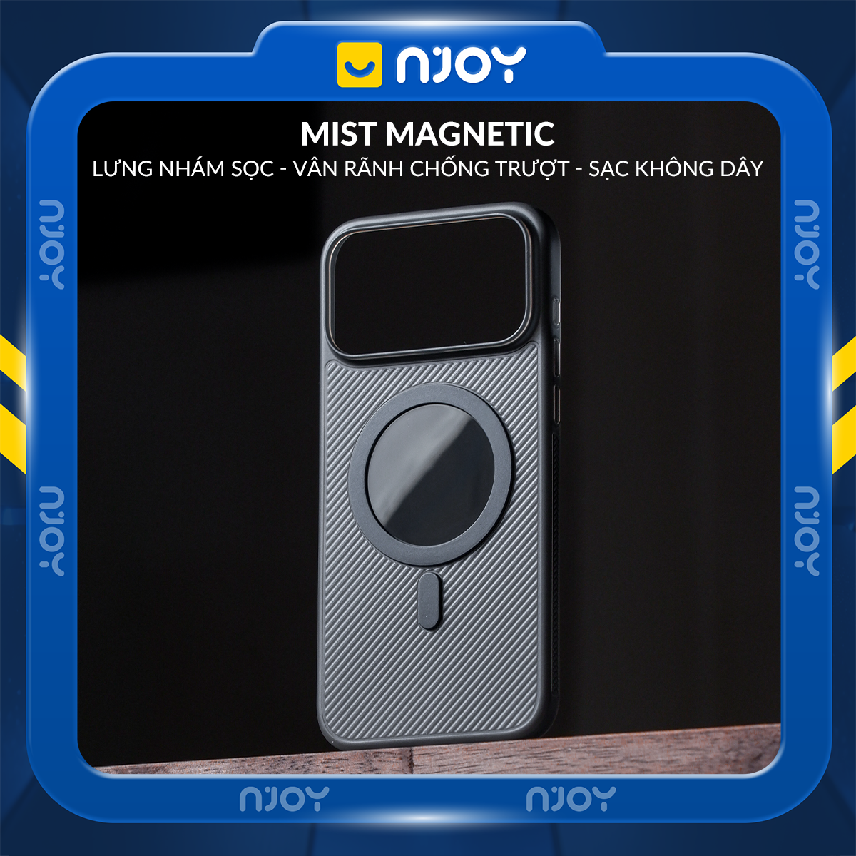 Ốp Magsafe Nhám Siêu Mỏng Mist Chống Trơn Trượt Cho iPhone 17 Pro Max 16 15 14 13 12