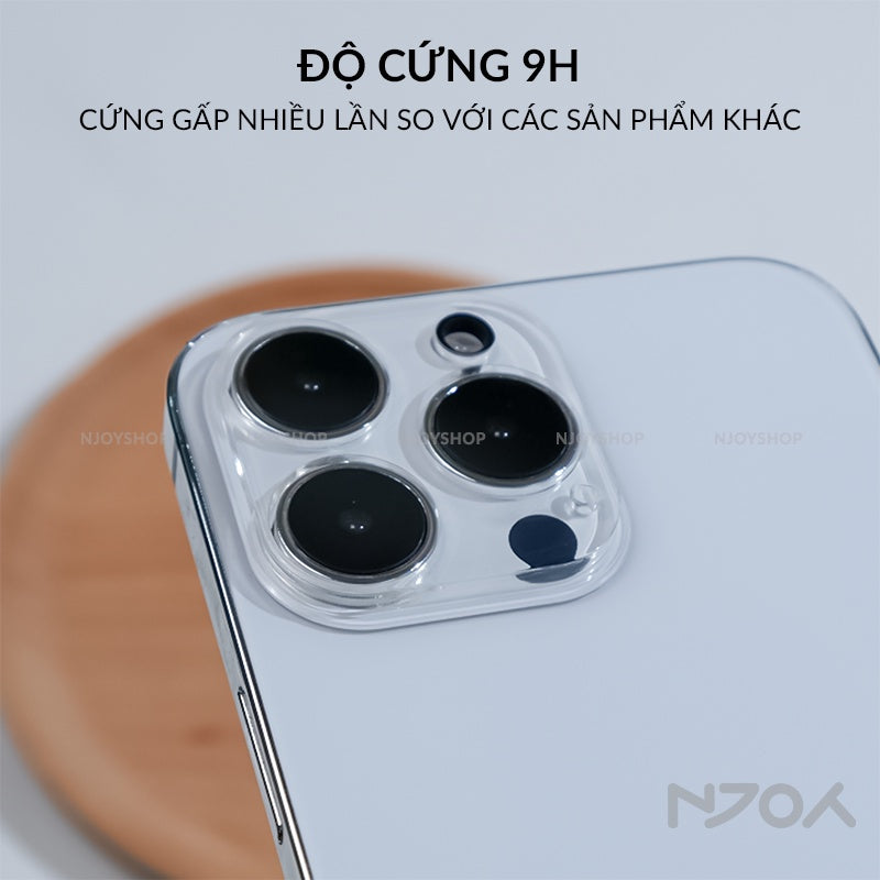 Cường Lực Camera Trong Suốt 9H Cho Điện Thoại iPhone 16 Pro Max 15 14 13 12 11