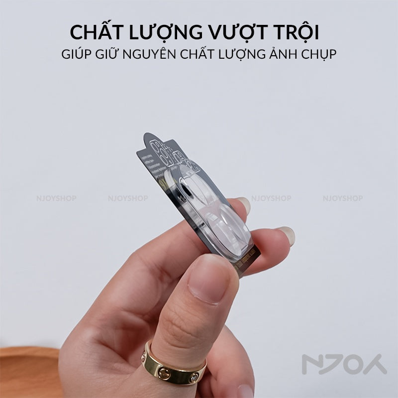 Cường Lực Camera Trong Suốt 9H Cho Điện Thoại iPhone 16 Pro Max 15 14 13 12 11