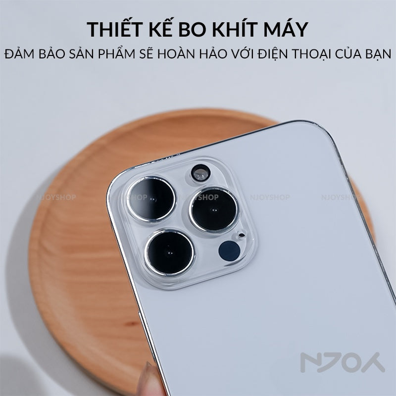 Cường Lực Camera Trong Suốt 9H Cho Điện Thoại iPhone 16 Pro Max 15 14 13 12 11