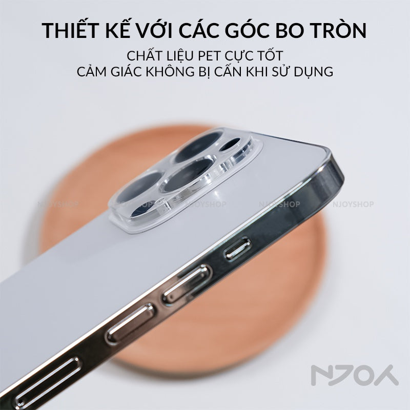 Cường Lực Camera Trong Suốt 9H Cho Điện Thoại iPhone 16 Pro Max 15 14 13 12 11