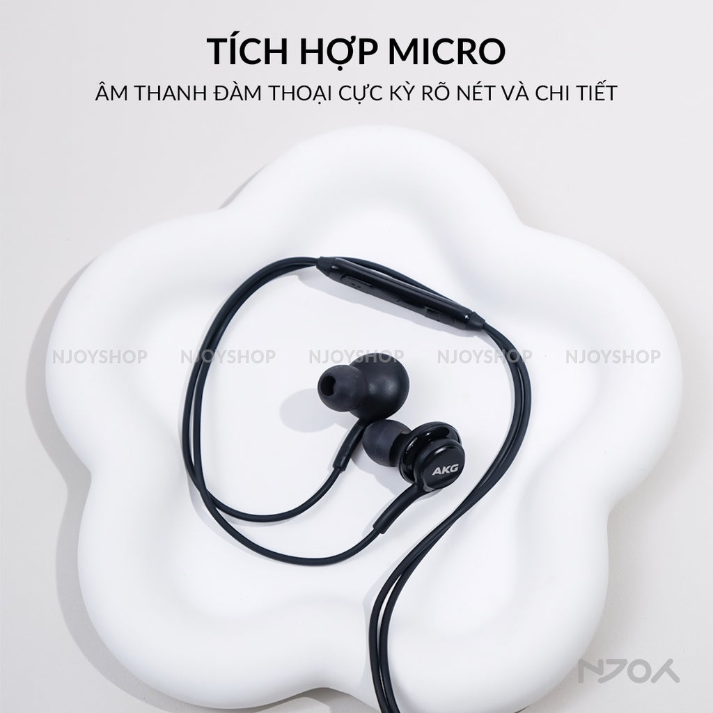 Tai Nghe Nhét Tai Chống Ồn AKG Chân Cắm Type C Cho Điện Thoại Laptop Note 10 Note 20 S20 S21 Ultra