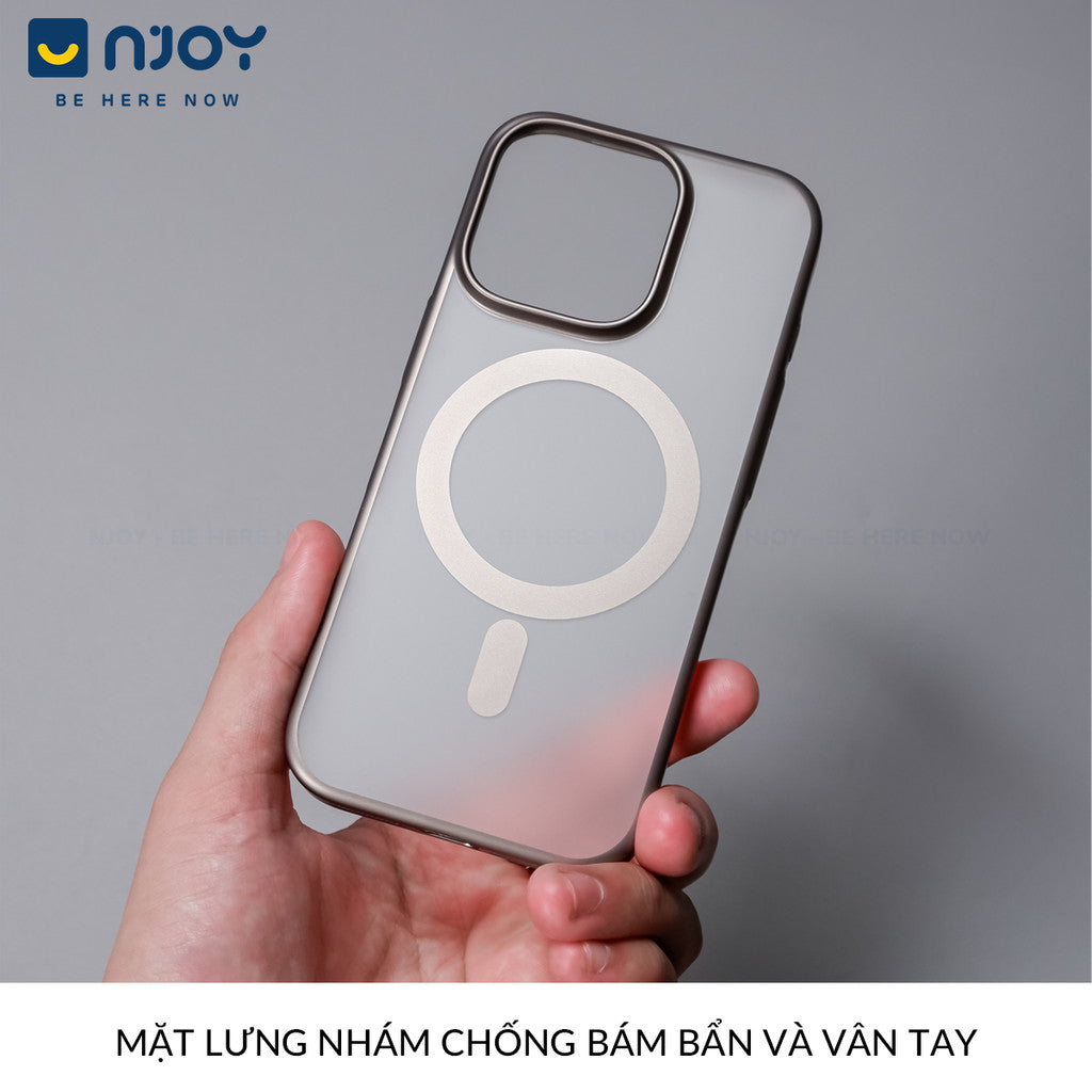 Ốp Lưng Nhám Magsafe Si Crom Sang Trọng Cho Điện Thoại iPhone 17 Pro Max 16 15 14 13