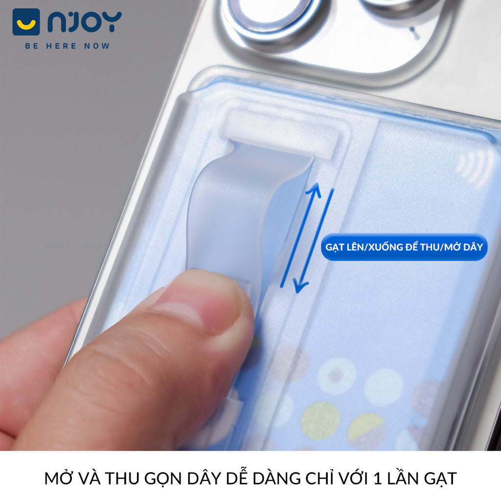 Ví Đựng Thẻ Trong Suốt Hít Magsafe Chất Liệu PC Cho Điện Thoại iPhone 16 Pro Max 15 14 13 12