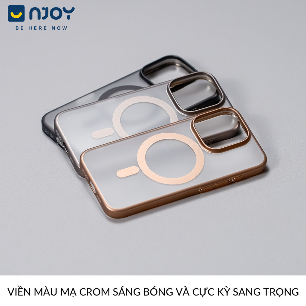 Ốp Lưng Nhám Magsafe Si Crom Sang Trọng Cho Điện Thoại iPhone 17 Pro Max 16 15 14 13