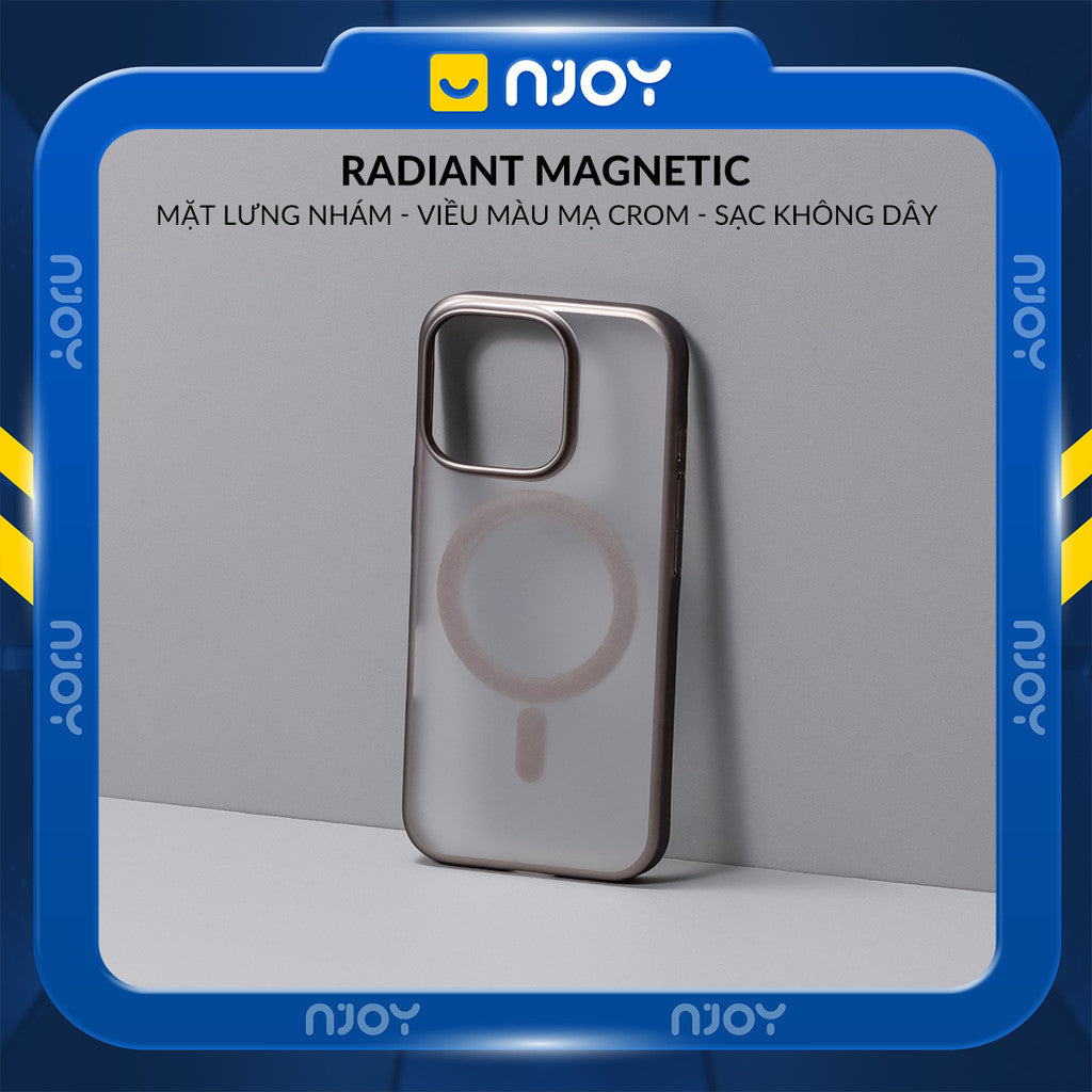 Ốp Lưng Nhám Magsafe Si Crom Sang Trọng Cho Điện Thoại iPhone 17 Pro Max 16 15 14 13
