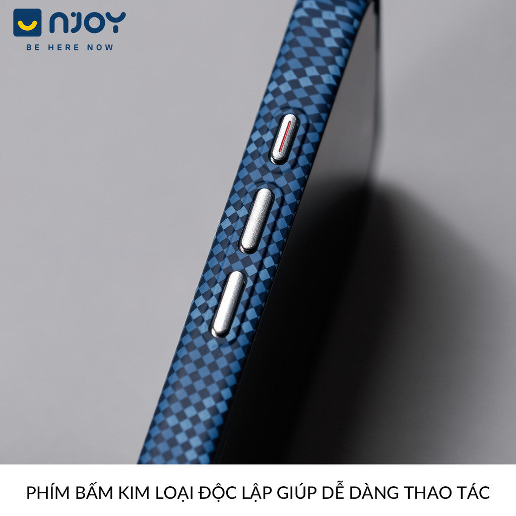 Ốp Carbon Magsafe Siêu Mỏng PC In Hình Cho Điện Thoại iPhone 17 Pro Max 16 15 14 13