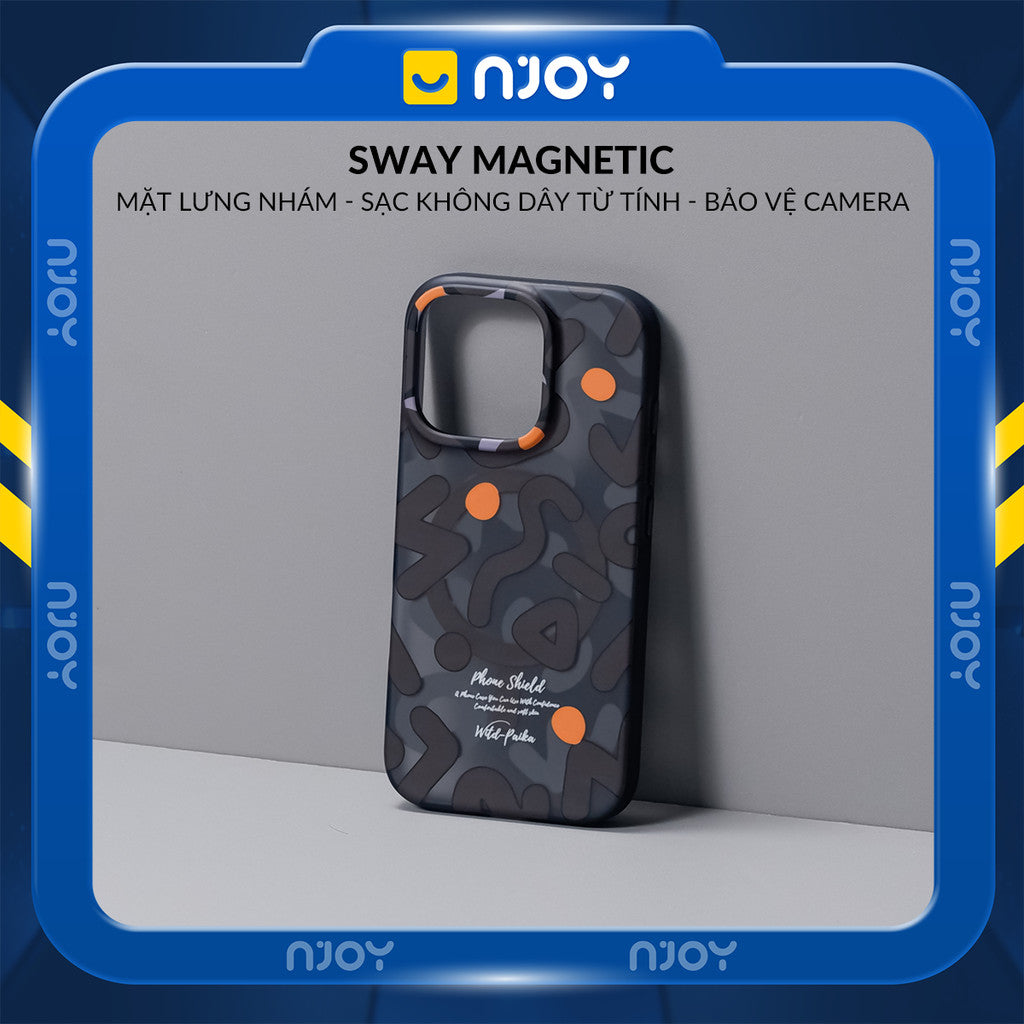 Ốp Lưng Nhám Magsafe Chống Vân Tay Họa Tiết Graffiti Cho Điện Thoại iPhone 17 Pro Max 16 15 14 13