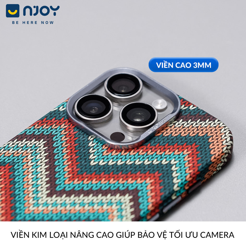 Ốp Carbon Magsafe Siêu Mỏng PC Họa Tiết Vải Đan Cho Điện Thoại iPhone 16 Pro Max 15 14 13