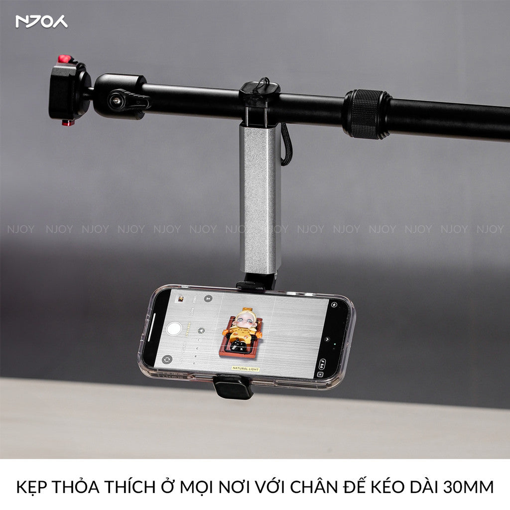 Giá Đỡ Kẹp Điện Thoại Boneruy E02 Siêu Nhỏ Gập Gọn Hợp Kim Nhôm Cao Cấp