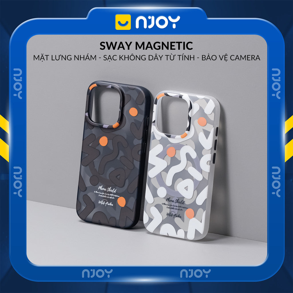 Ốp Lưng Nhám Magsafe Chống Vân Tay Họa Tiết Graffiti Cho Điện Thoại iPhone 17 Pro Max 16 15 14 13