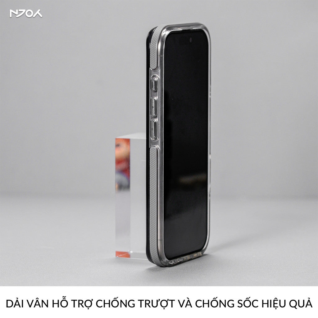 Ốp Magsafe Carbon Lưng Nhám Viền Chống Trượt Cho iPhone 17 Pro Max 16 15