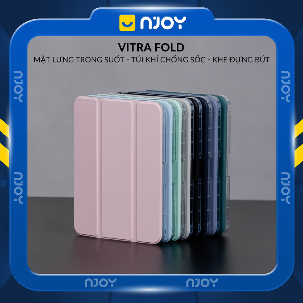 Ốp iPad Trong Suốt Chống Sốc Có Khay Đựng Bút Apple Pencil