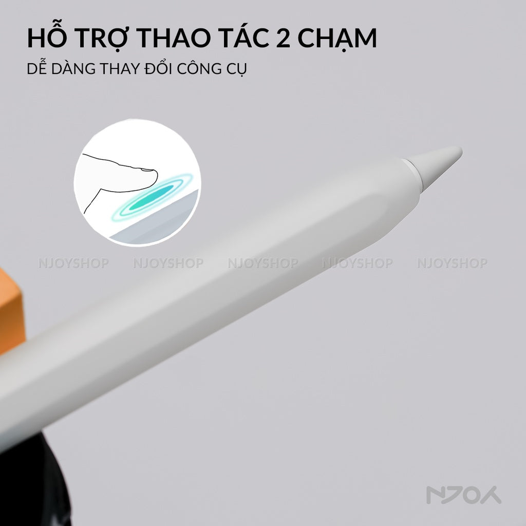 Vỏ Bao Ốp Silicon Siêu Mỏng Ahastyle Hỗ Trợ Sạc Không Dây Từ Tính Cho Bút Cảm Ứng Apple Pencil 2